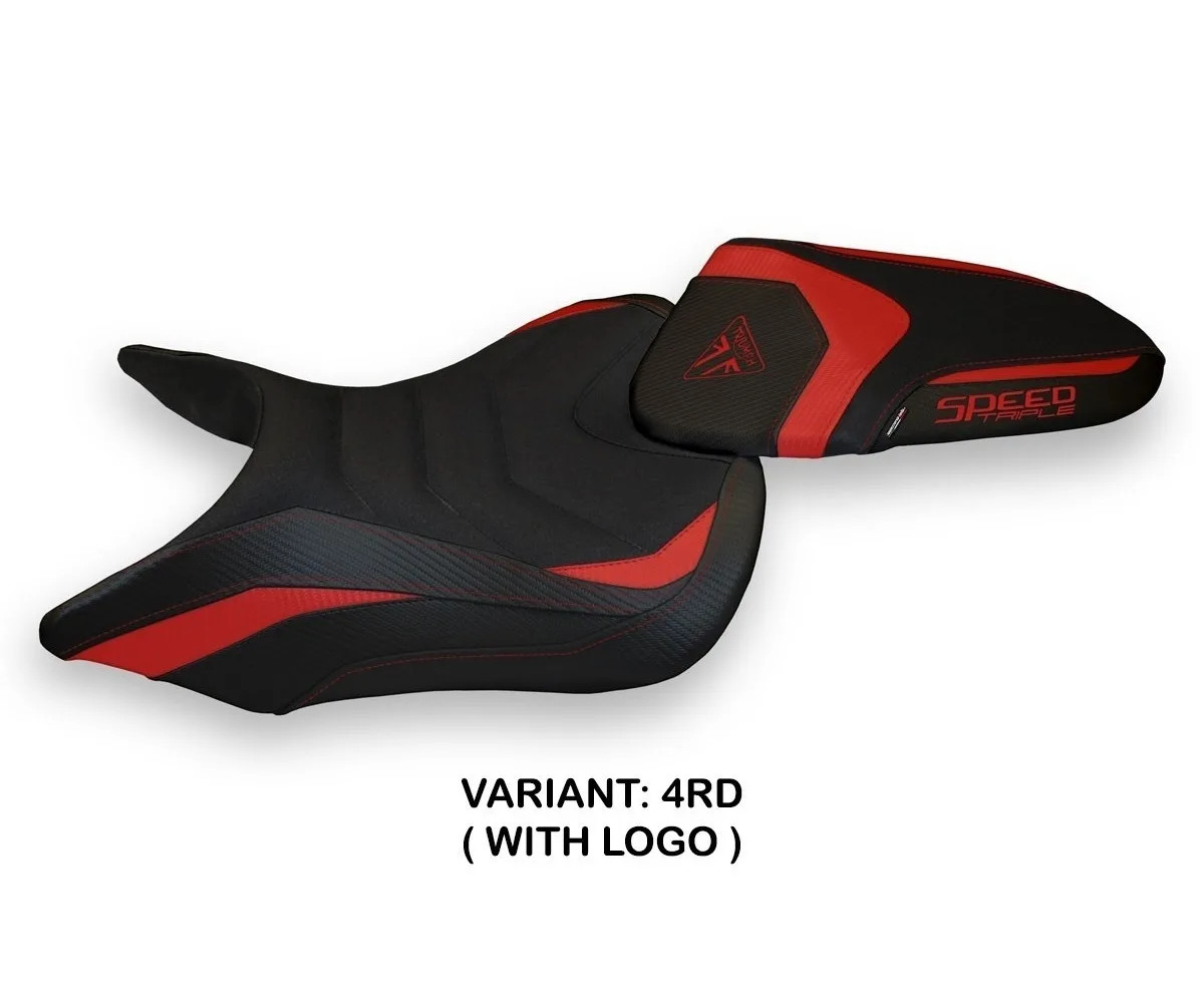 Seat saddle cover Resia 1 Ultragrip Red TPZ TRIUMPH SPEED TRIPLE 2016 2021 16D