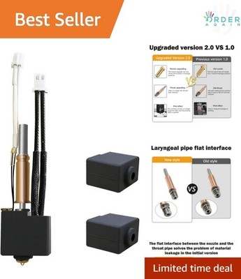 Hotend No Leakage Upgrade Kit for Kobra 3 2.0 Combo Extruder Heater Block 3D ...