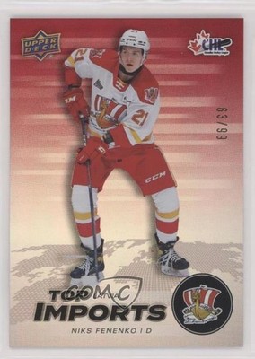 2021-22 Upper Deck CHL Top Imports Red 63/99 Niks Fenenko #T6 4rs