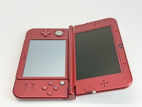 New 3DS XL Metallic Red Handheld System Bundle w/Games & Charger