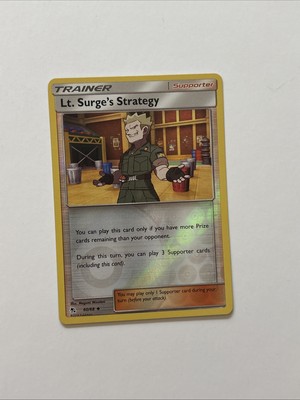 Pokemon Carta Singola Lt. Surge's Strategy 60/68 - Reverse Holo Dall'Espansione Hidden Fates