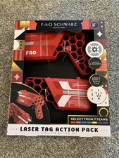 FAO Schwarz Laser Tag Action Pack 2-Player Battle Toy Set Lights And Sounds NEW