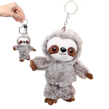 Sloth Plush Backpack Clip Toy Keychain Plush Animals Cute Bag Charm Pendant