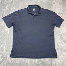 Callaway Opti Dri Polo Shirt Mens XL Navy Allover Print Golf Performance Slit