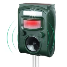 Ultrasonic Pest Repellent,Solar Animal Repeller,Outdoor Cat Repellent,Bird Re...