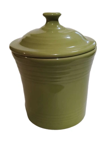 Fiesta Fiestaware Lemongrass Jam Jar Mini Canister 13oz HLC USA