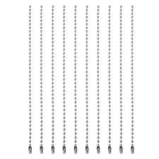 Ball Bead Chains, 5.9 Inch, Silver  120 Pcs , Dog Tag Chain Keychain