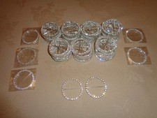 75 Round Diamante Effect Ribbon Sliders perfect for Chair Sashes