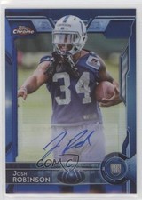2015 Topps Chrome Rookies Blue Refractor Auto 40/50 Josh Robinson #198 Auto ti8