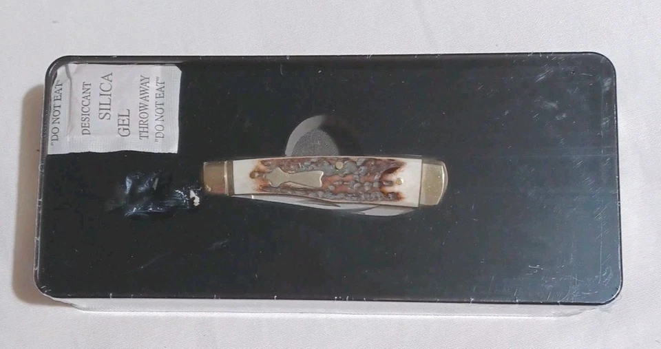 Nueva Navaja de Bolsillo Schrade Walden 65 Aniversario SCWALD2693ST Mango de Ciervo Sellada Foto 3 de 4