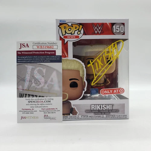 Funko Pop! WWE Target Exclusive Rikishi #150 Signed by Rikishi JSA Certified