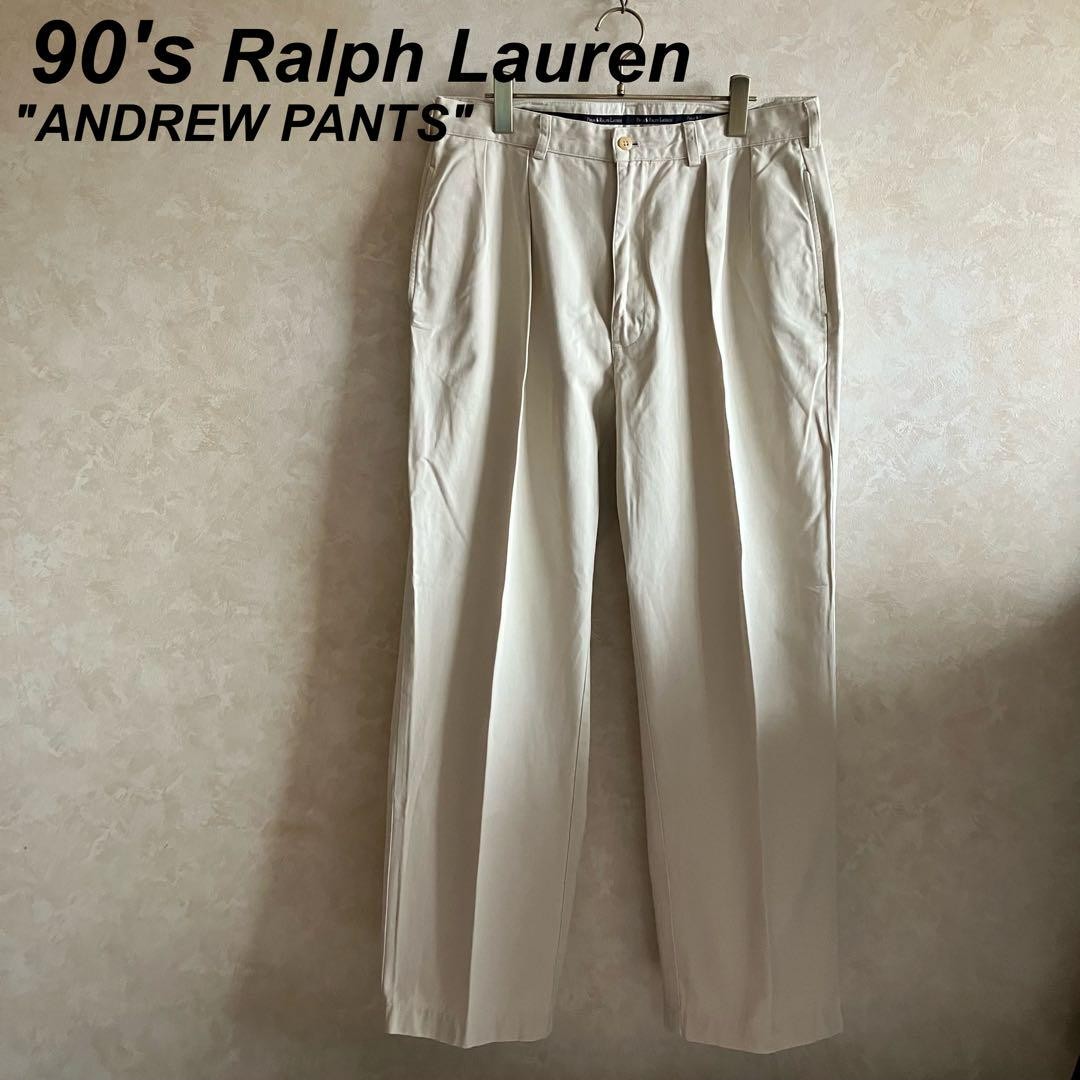 Vintage classic 90's Ralph Lauren polo chino two-pleat chino