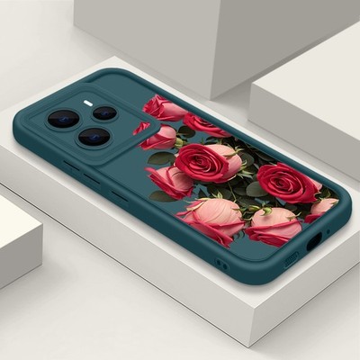 Red Rose Silicone Case For Xiaomi Redmi Note 14 13 12 11 10 Pro 13C Mi 14T Cover