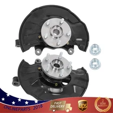 Pair Front Wheel Bearing Hub Knuckle Assy for 14-18 Toyota Corolla 1.8L 698-476