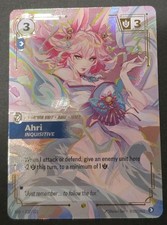 Riftbound: Spiritforged #227/221 Ahri Inquisitive Overnumbered Foil PACKFRESH! — live eBay listing