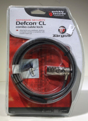 Targus Notebook Security Defcon CL Combo Cable Lock For Your Laptop | eBay