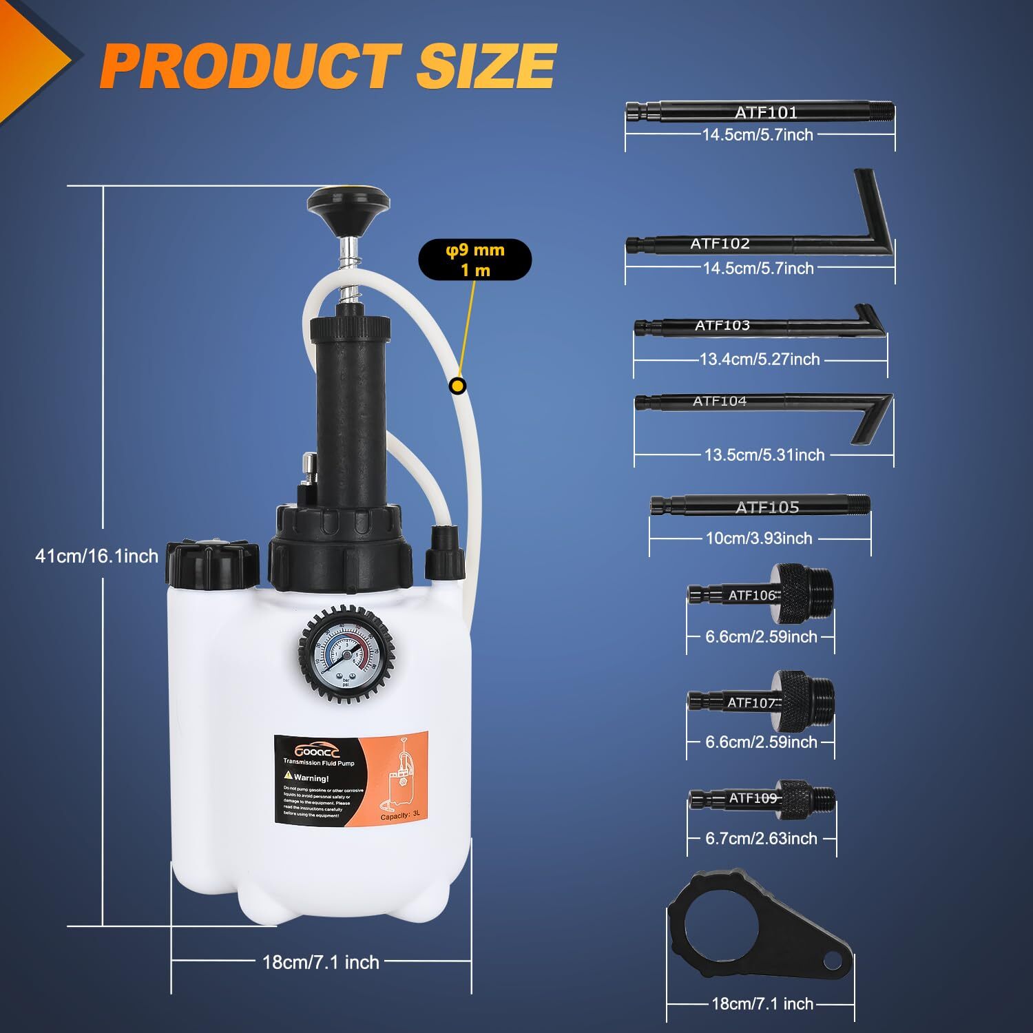 Transmission Fluid Pump Kit 3L Automotive Manual Oil Pump Extractor ATF Refil...