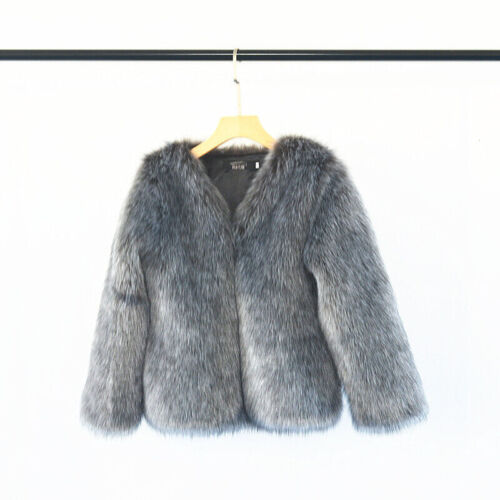 Winter Pelzmantel Fuchs Damen kurz modisch Pelz Einteiler Mantel warme Jacke - Bild 8 von 9