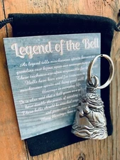 Mermaid GUARDIAN Bell of Good Luck fortune pet keychain gift for her mom sister