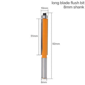 Size : NO1 WHF-WUJIN 1pc 8mm Shank 2-1/2 Blade Extra Long Flush Trim Wood Router Bit Size : NO1 WHF-WUJIN 1pc 8mm Shank 2-1/2 Blade Extra Long Flush Trim Wood Router Bit