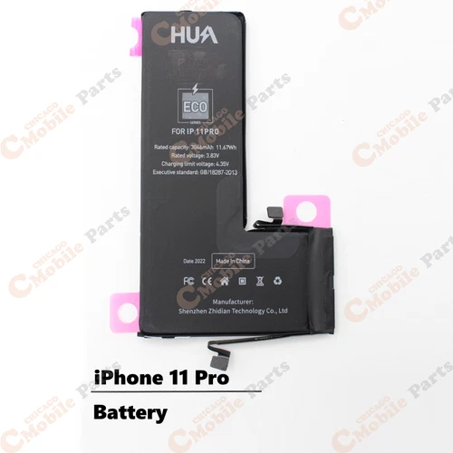iPhone 11 Pro Battery 3.83V 3046mAh replacement (616-00659) A2160 A2217