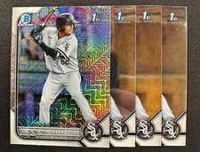 2022 Bowman Chrome Lenyn Sosa Mojo Mega Refractor + Base Lot BCP-76 White Sox RC