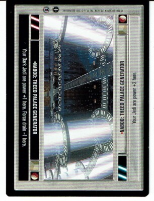 STAR WARS CCG REFLECTIONS III LIGHT SIDE PREMIUM NABOO: THEED PALACE GENERATOR