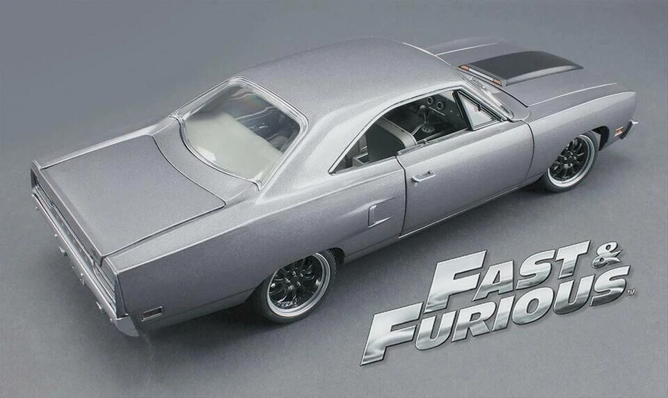 1970 PLYMOUTH ROAD RUNNER 426 HEMI FAST & FURIOUS SILVER GMP 1:18 18857 ACME - Image 2 of 4