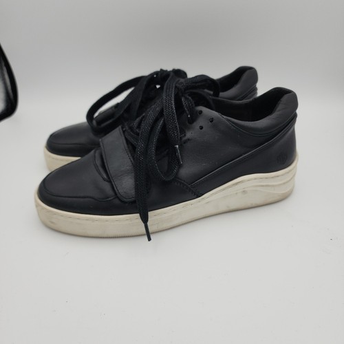 Alma Mater Gamma 9 Black Leather Sneakers Size 36 / US 5.5 - Picture 4 of 10