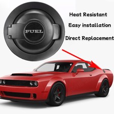 Gas Cap Fuel Filler Door Gas Tank Cap Trim Cover For 2009 Dodge Challenger Srt