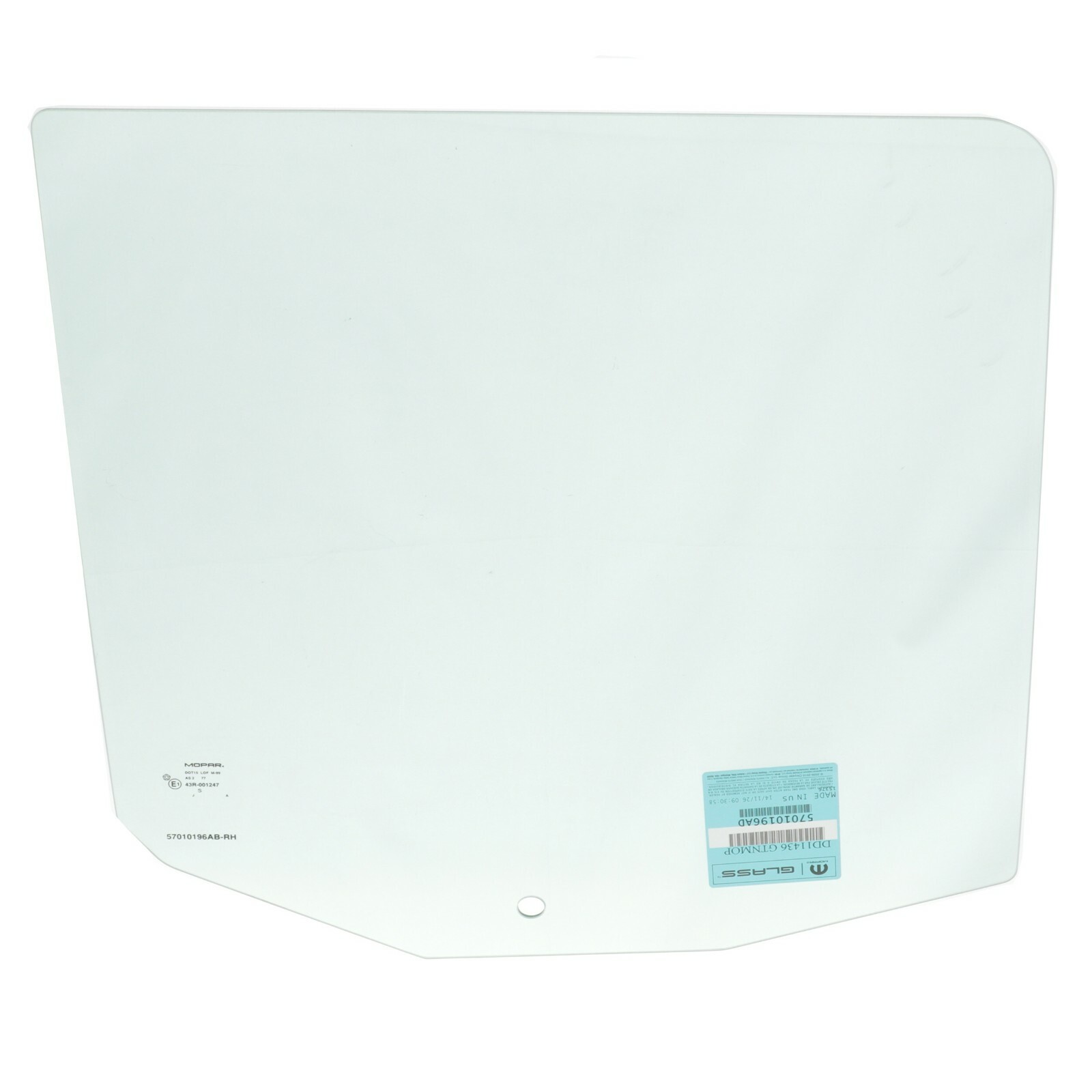 Cristal de ventana trasera para Mopar (N/P 57010196AD)