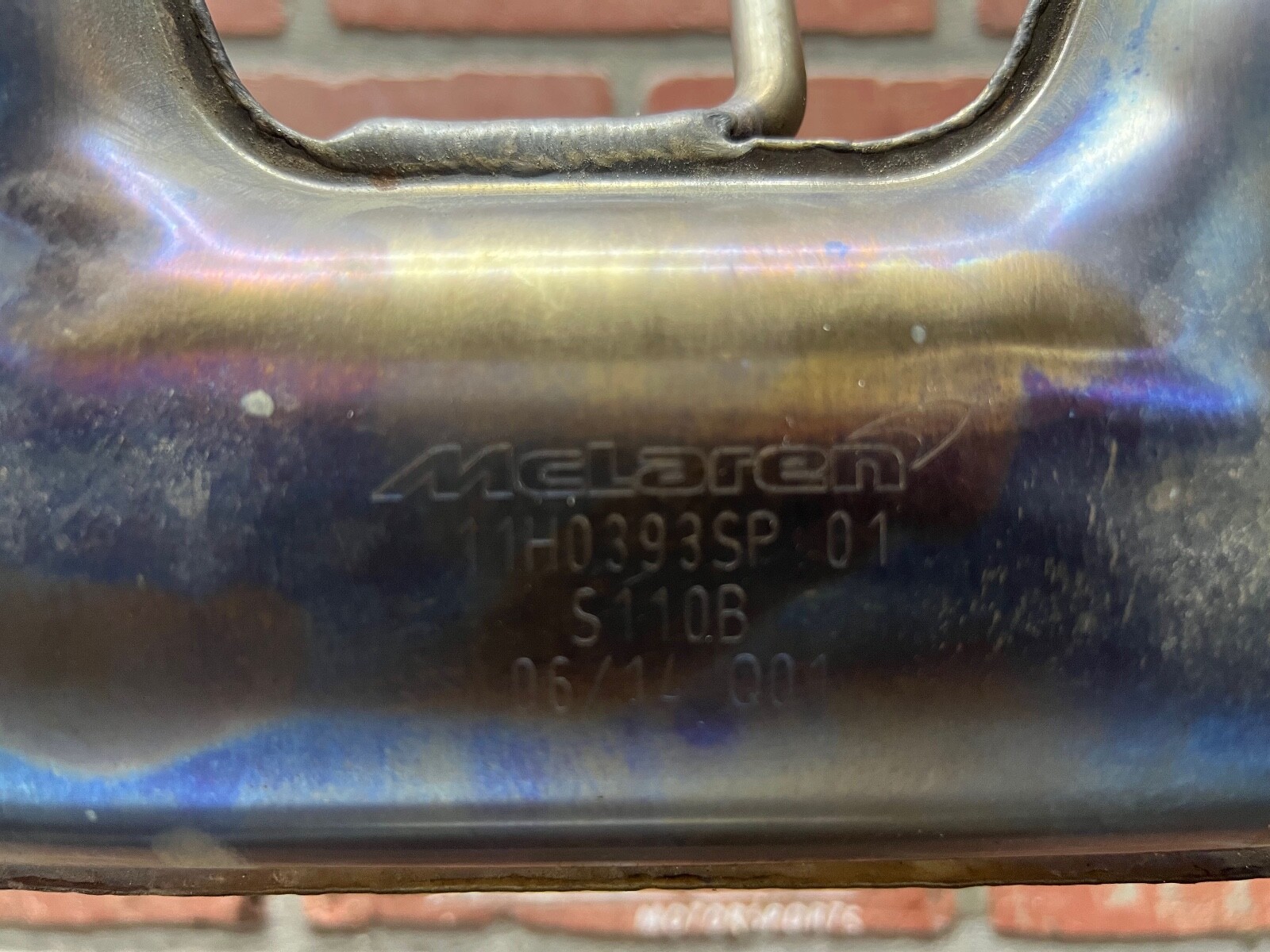 15-17 McLaren 650S Exhaust Muffler Manifold Pipe Line OEM