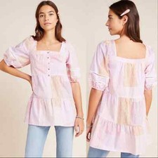 Anthropologie Maeve Gable Tiered Tunic size XS