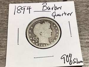 【希少】古銭　1894年　バーバークォーター　O　ニューオーリンズ　未使用 1894 Quarter | eBay