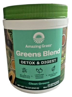 Amazing Grass Greens Blend Detox & Digest clean greens - Exp: 06/26 -Size: 7.4oz