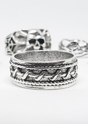Keltischer Ring Goth Emo Punk Halloween Vampir Größe 10 (T 1/2) 