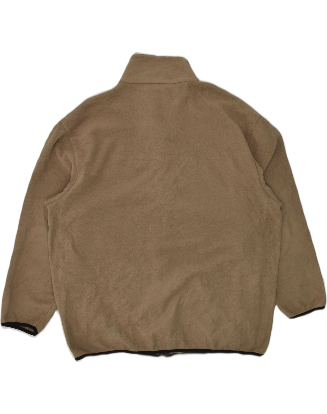 NAUTICA Mens Fleece Jacket UK 46 3XL Brown Polyester AB55 eBay