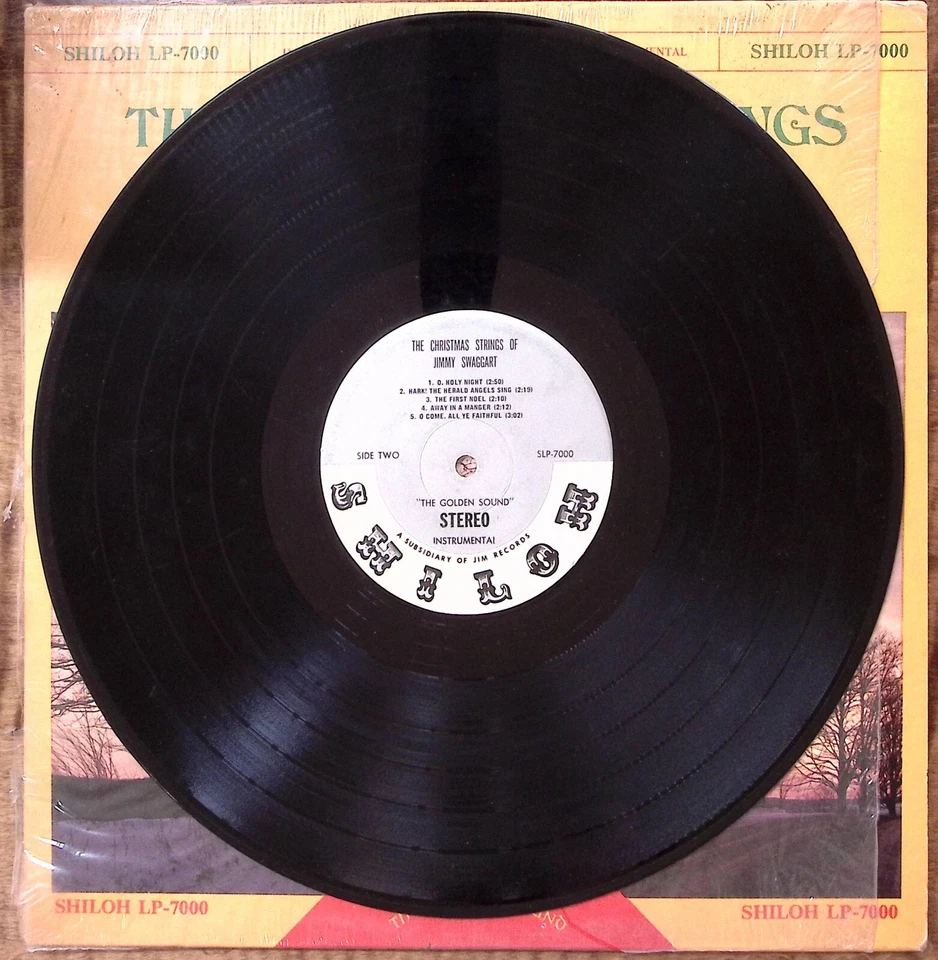 JIMMY SWAGGART THE CHRISTMAS STRINGS OF JIMMY SWAGGART SHILOH VINYL LP 198-28 - Image 4 of 4