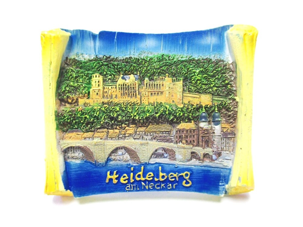 Heidelberg Magnet Schloss Burg Neckar Poly Souvenir Germany