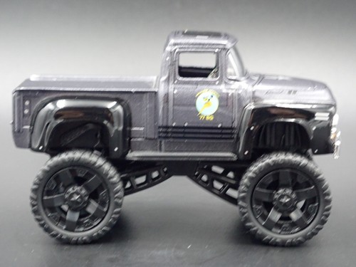 1956 56 Ford F100 Pick-Up Camion 4X4 Grigio 1:64 Diorama Scala Modellino Auto - Foto 3 di 8