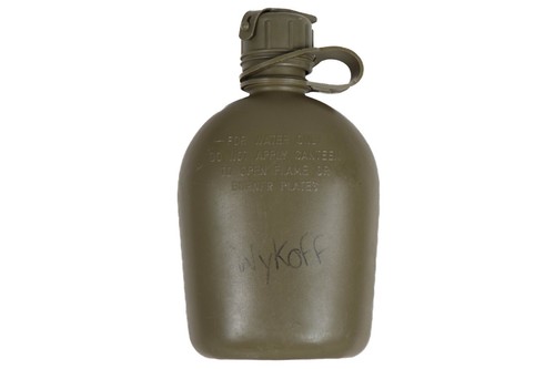 US Military 1 Quart Canteen Hard Plastic OD Green 1QT ALICE Cap Army Field Gear - Picture 3 of 13