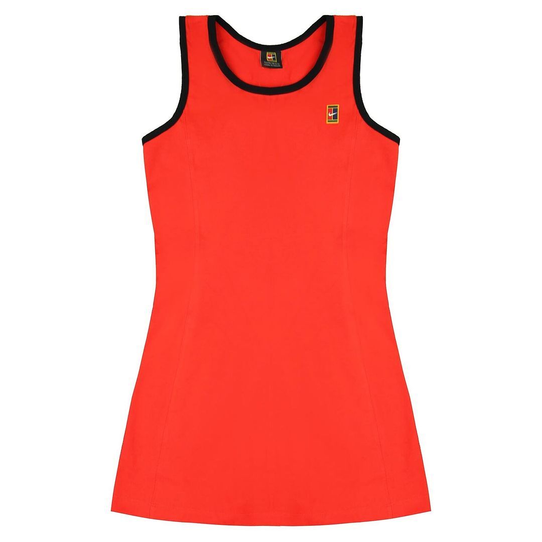 open lace back dress NikeCourt Slam Melbourne Women's Dri-FIT Tennis Dress - Red main image 1