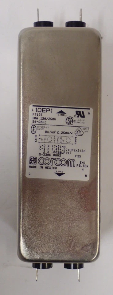 CORCOM 10EP1 F7175EMI FILTER 10A 120/250Vac 50/60Hz - Image 3 of 4
