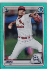 ALVARO SEIJAS 2020 BOWMAN 1st #BCP-60 CHROME AQUA SHIMMER REFRACTOR /125