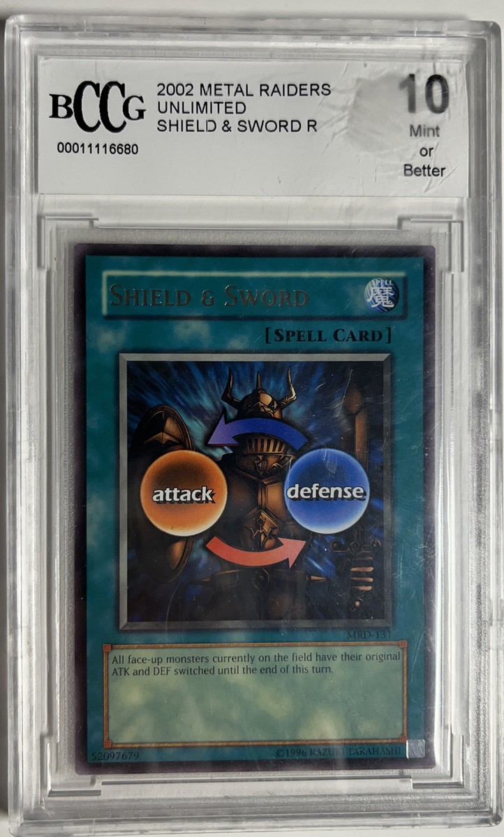 Yugioh 2002 Shield & Sword Metal Raiders Magic Card BCCG 10 Mint