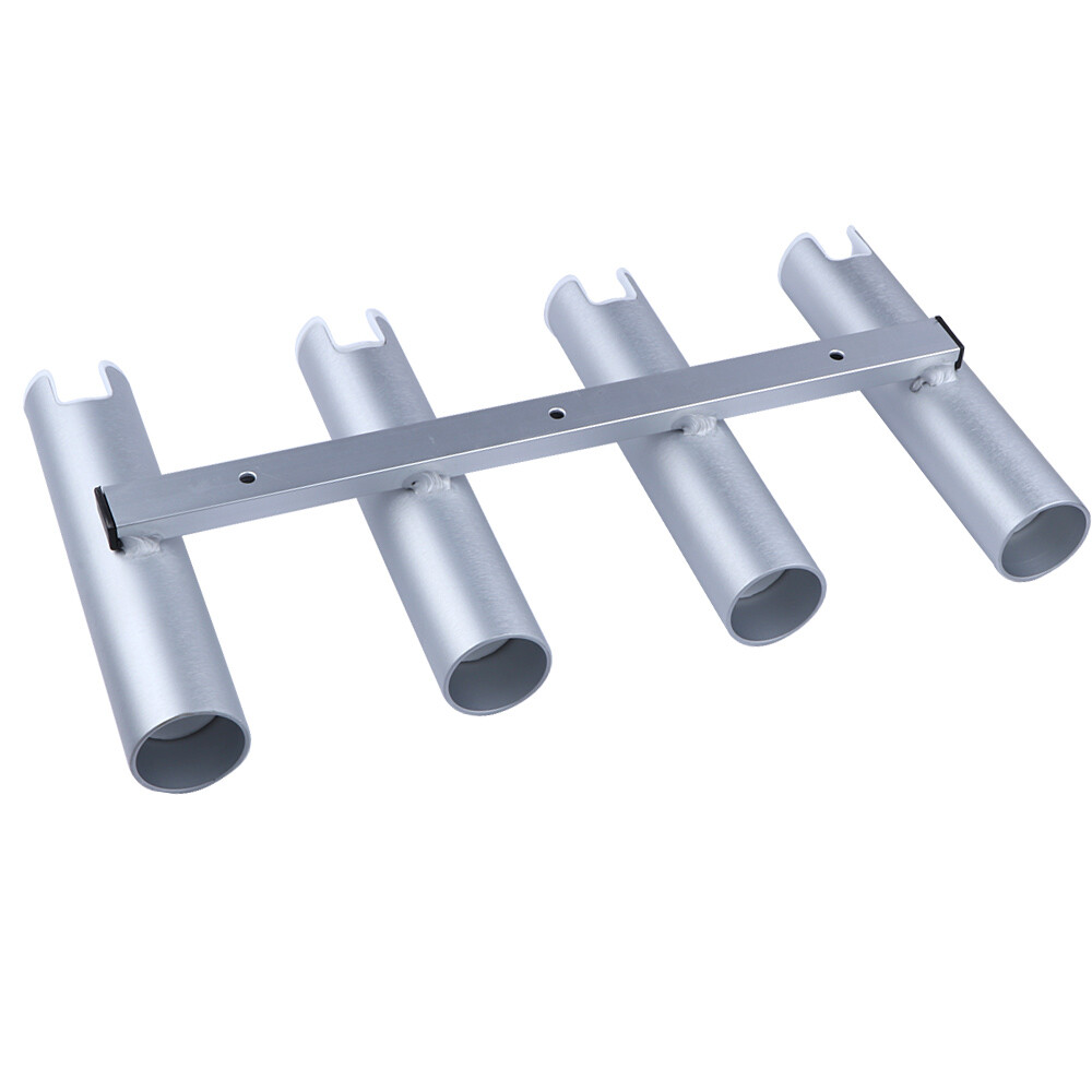 Aluminium Fishing Pod Rack for Marine Boat Yacht Camper RV 4-Rod Holder Rack 