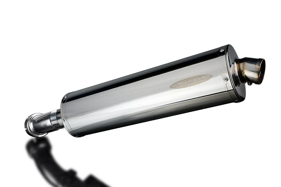 BMW R Nine T 2014-2019 Delkevic Slip On 18" Ovalado Acero Inoxidable Silenciador Kit Foto 2 de 4