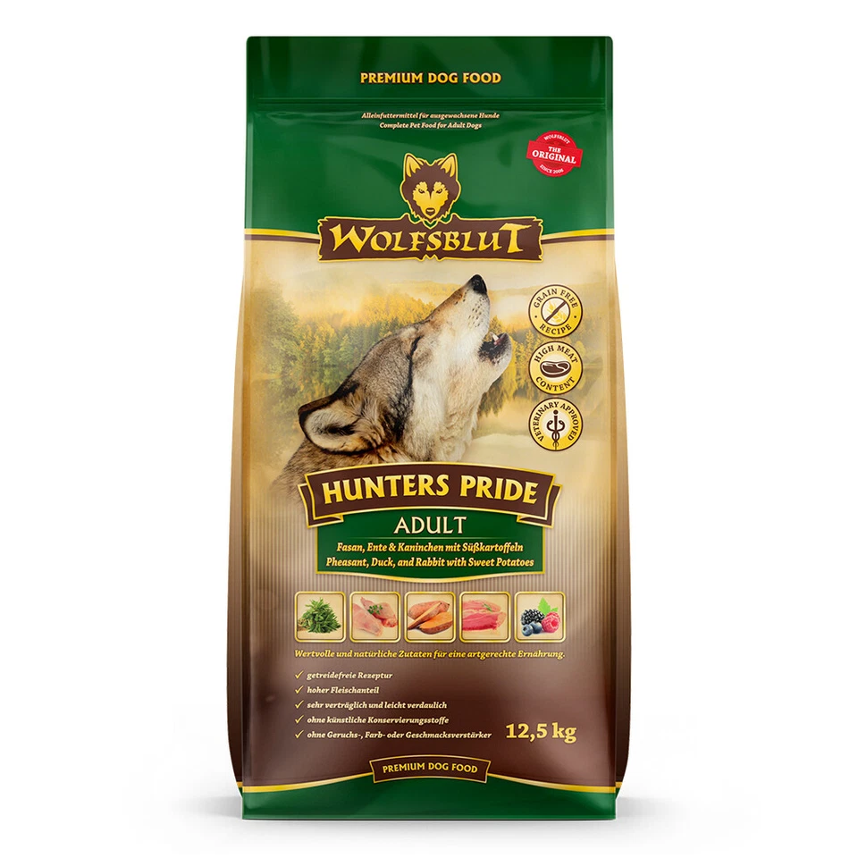 Wolfsblut Adult Hunters Pride - Fasan, Ente und Kaninchen Trockenfutter 12,5 kg - Bild 2 von 4
