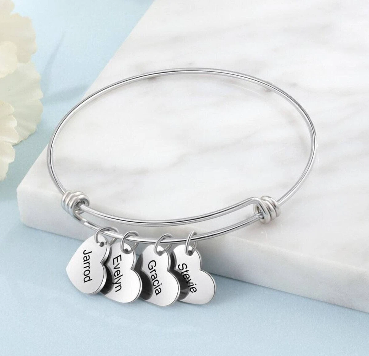 Lamb Charm Bracelet Lamb Charm Bangle Silver Lamb Charm Farmer Bracele –  Lebua Jewelry®