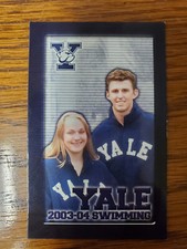 JS15 Yale University 2003/04 Men's & Women's Swimming Pocket Schedule Card